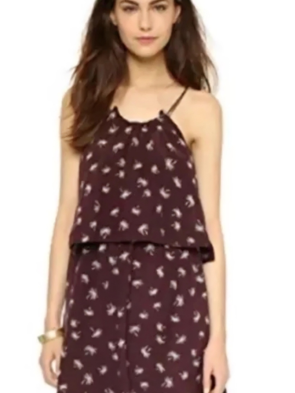 Madewell Brown Layered Cami Dress